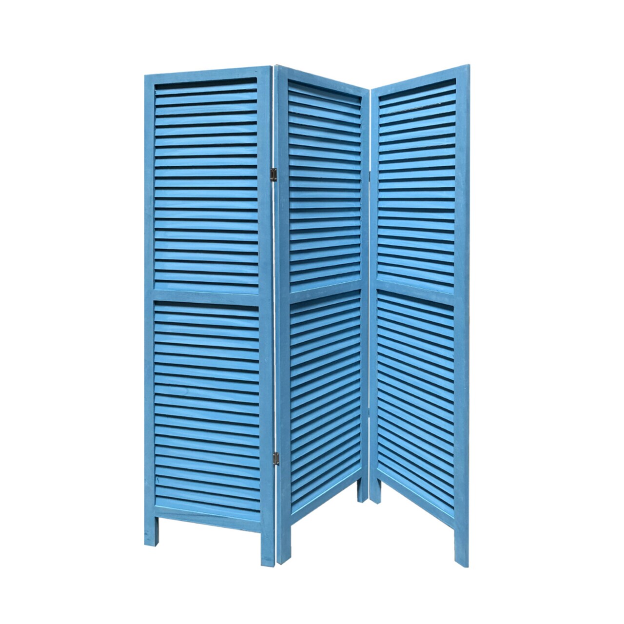 Screen Gems Modern Foldable Indoor 3 Panel Shutter Screen Room Divider